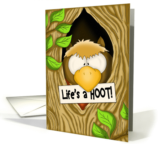 Life's a HOOT Owl card (1398450)