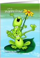 Happy Day Froglets card