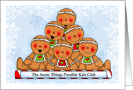 From the Holiday Gingerbread Gang Personalized Greeting card