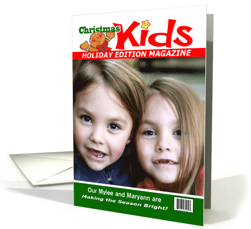 Christmas Kids Mock Magazine Cover card (1412290)