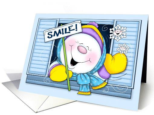 Happy Day Snowman card (1415524)
