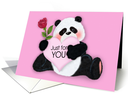 Just for You Panda Bear card (1415538)