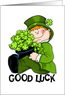 St. Patrick’s Day Good Luck Shamrocks card