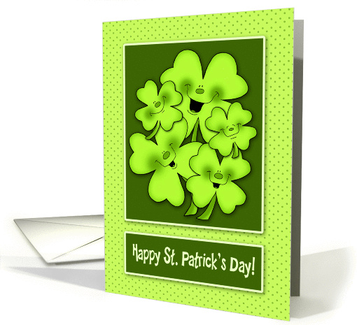 Irish Shamrock St. Patrick's Day Smiles card (1419178)