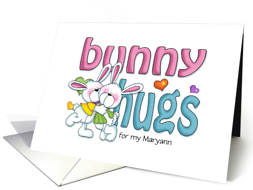 Customized Bunny Hugs card (1422712)
