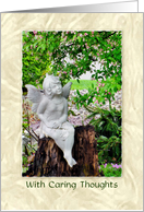 Garden Angel Thoughts Sympathy card