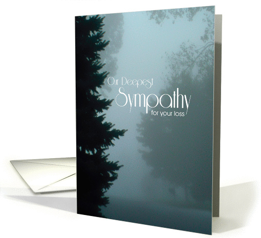 Morning Mist Scene Sympathy card (1429426)