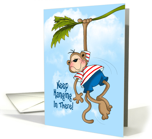 Hang In There Monkey card (1448094)