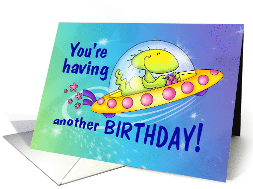 Imagine That Birthday Space Racer card (1448100)