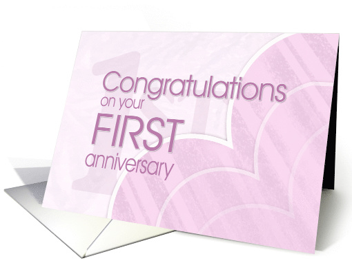 First Year Anniversary Milestone card (1448802)
