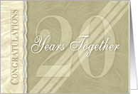 Twenty Year Anniversary Milestone card