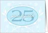 Twenty Five Year Anniversary Milestone card