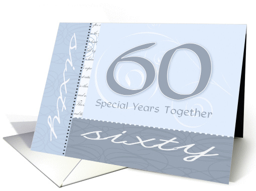 Sixty Year Anniversary  Milestone  card 1448836 