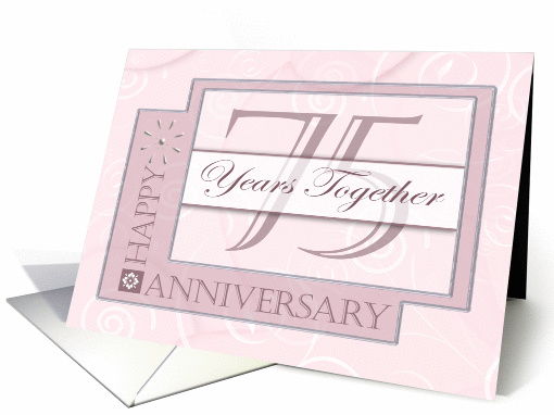 Seventy Five Year Anniversary Milestone card (1448842)