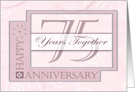 Seventy Five Year Anniversary Milestone card