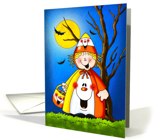 Candy Corn Halloween Kid card (1449360)