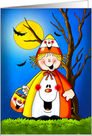 Candy Corn Halloween Kid card