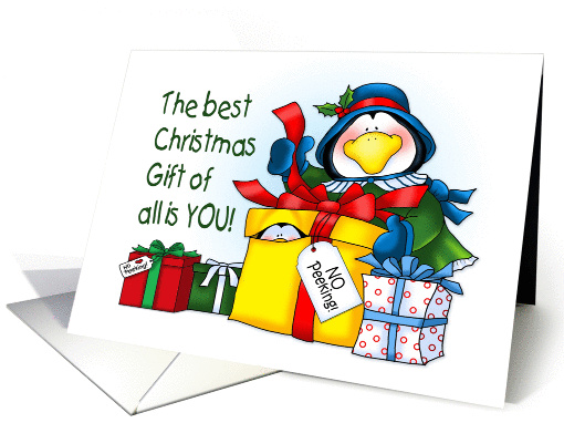 Best Christmas Gift Penguin card (1454092)