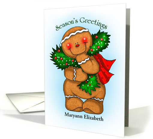 Gingerbread Season Personalized card (1454112)