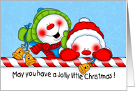 Jolly Christmas Snowmen card