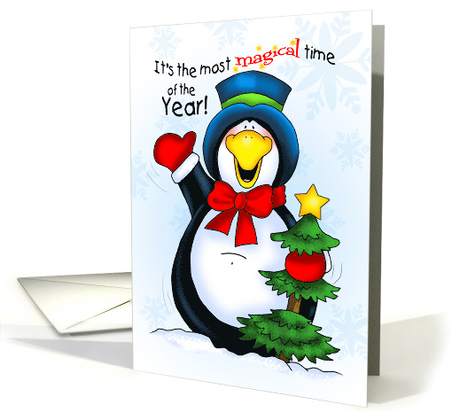 Magical Christmastime Penguin card (1454148)