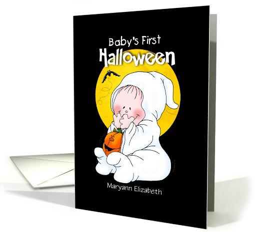Boo Baby's First Halloween Personalized card (1466918)