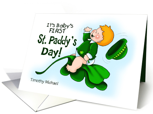 First St. Paddy's Day Boy Personalized card (1466922)