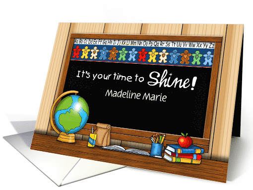 Time to Shine at School Personalized card (1491608)