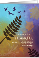 Always Thankful Autumn Blessings card
