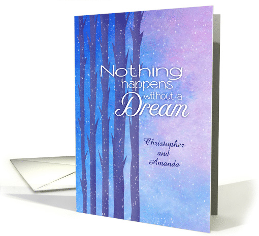 Dream Marriage Personalized Wishes Congratulations card (1508450)