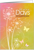 Encouraging Days of Possibilities card