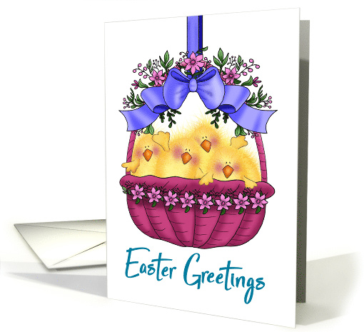 Easter Greetings Chicks card (1514850)