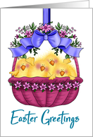 Easter Greetings Chicks card