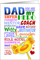 Words for My Dad on Father’s Day card