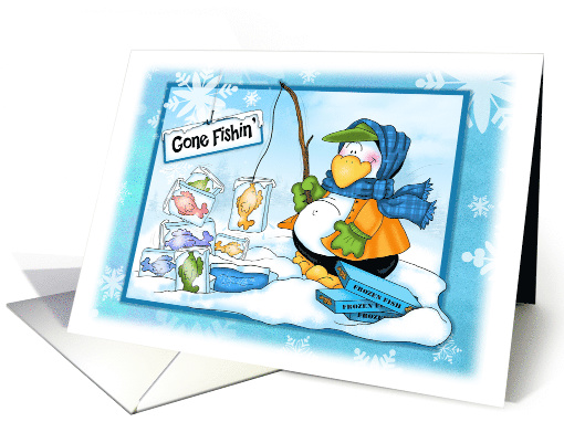 Go For It Penguin Encouragement card (1546922)