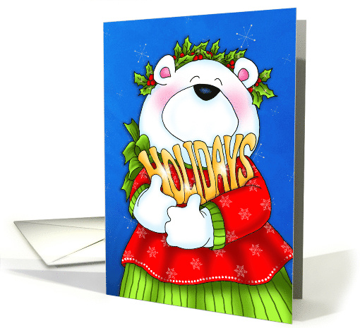 Embrace the Holidays Bear card (1546924)