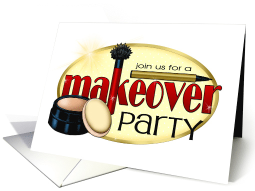 Makeover Party Invitation card (1562034)