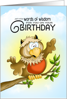 Wise Owl Birthday card