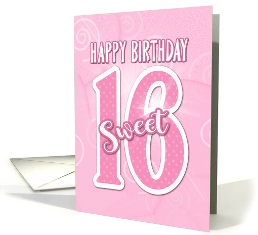 Sweet 16th Happy Birthday Milestone card (1598078)
