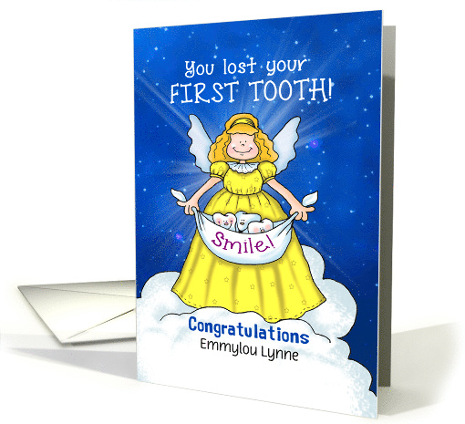 Lost First Tooth Fairy Personalized card (1598088)