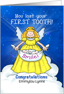 Lost First Tooth Fairy Personalized card