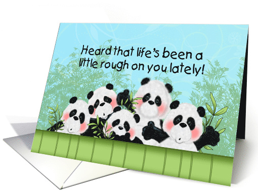 Supportive Pandas Better Days Ahead Encouragement card (1629276)