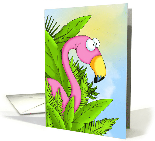 Miss You Flamingo Have a Great Day card (1629280)