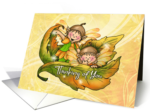 Thinking of You Autumn Fairies Hapy Day card (1645340)