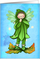 Missing You Autumn Fairy See You Soon card