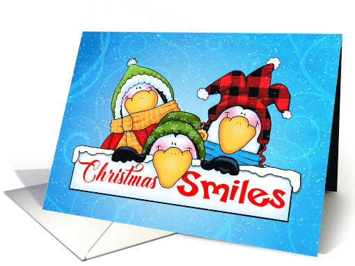 Christmas Smiles Penguin Trio card (1654086)