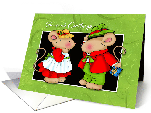 Friendly Season's Greetings Mice card (1658910)