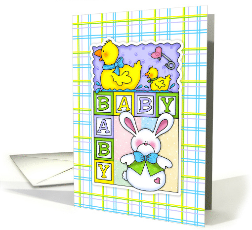New Baby Shower Patchwork and Blocks card (1677482)