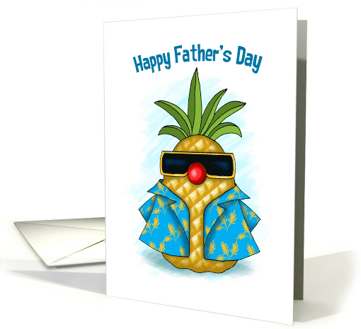 For Father Tropical Pineapple Character Father's Day card (1685636)