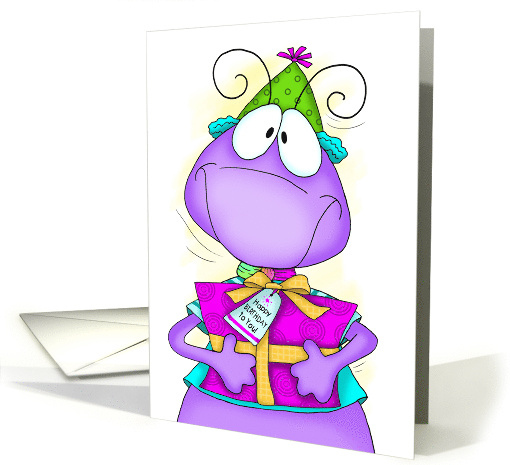 Birthday Partying Bug card (1693706)